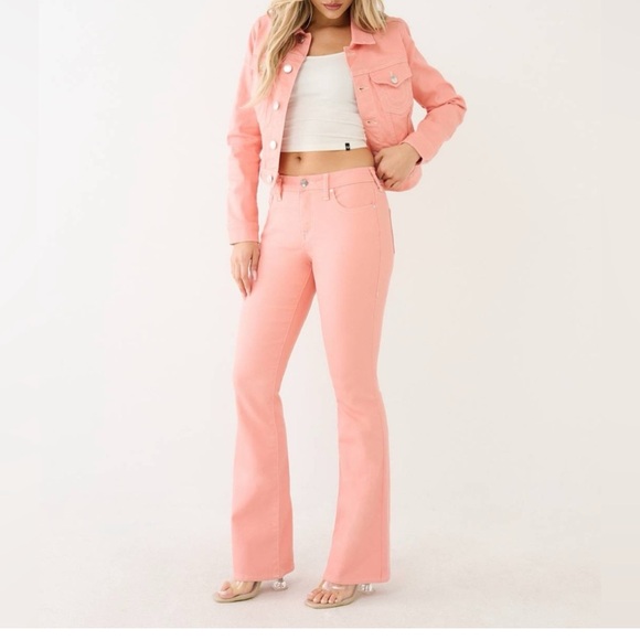 True Religion Denim - True Religion Becca Mid-Rise Bootcut Jean in Coral Almond Size 30 NWT